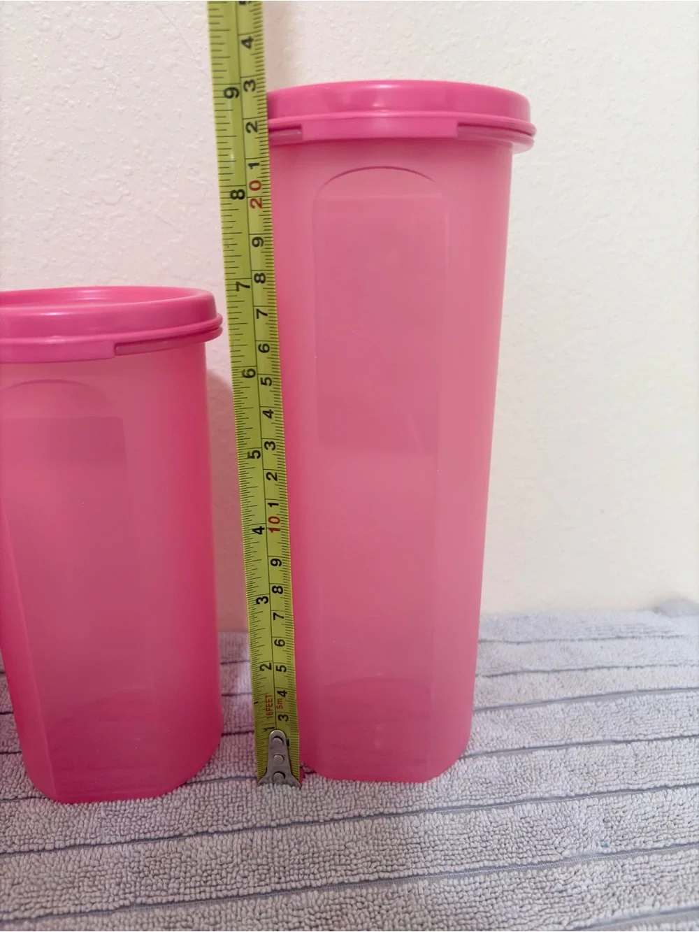 Tupperware set of 4 Pink Food Storage Container